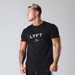 Фото - Брендированная футболка от Lyft в черном цвета - Men box
