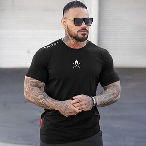 Фото - Універсальна спортивна футболка від Alpha чорна - Men box