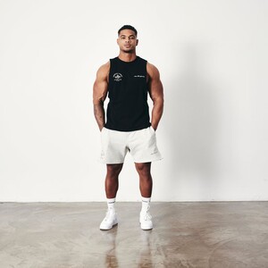 Фото - Удлиненная спортивная майка VQH черного цвета - Men box