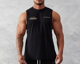 Фото - Спортивна чоловіча майка VQH у чорному кольорі - Men box