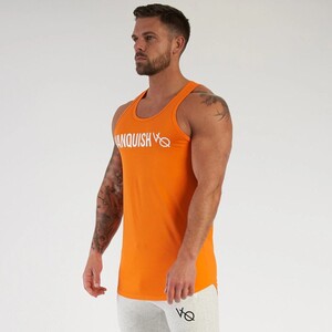 Фото - Молодежная майка от VQH оранжевая для фитнеса - Men box