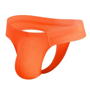 Фото - Нейлоновые мужские стринги 0850 оранжевого цвета - Men box