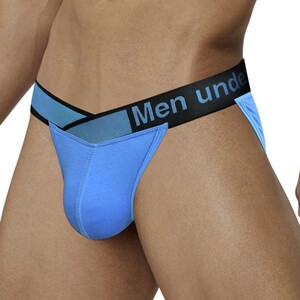 Фото - Яркие мужские трусы танга Pump синего цвета - Men box