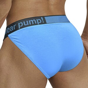 Фото - Яркие мужские трусы танга Pump синего цвета - Men box