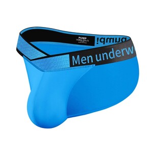 Фото - Яркие мужские трусы танга Pump синего цвета - Men box