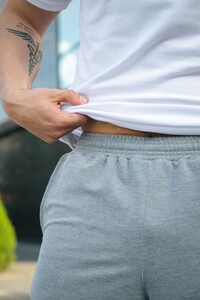 Фото - Базові трикотажні шорти від Intruder сірого кольору - Men box
