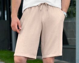 Фото - Літні шорти для чоловіків Pobedov Marsel кремового кольору - Men box