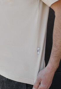 Фото - Однотонная футболка молочного цвета Staff milk2 basic - Men box