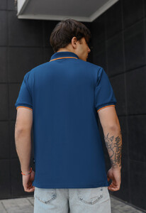 Фото - Чоловіча футболка - поло блакитного кольору Staff blue - Men box
