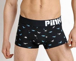 Фото - Чоловічі труси боксерки Pink Hero. Колір чорний. Артикул: 04-0909 - Men box