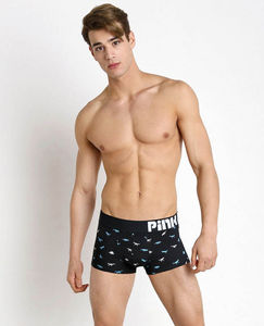 Фото - Черные боксеры с динозаврами Pink Hero - Men box