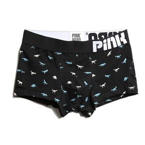 Фото - Черные боксеры с динозаврами Pink Hero - Men box