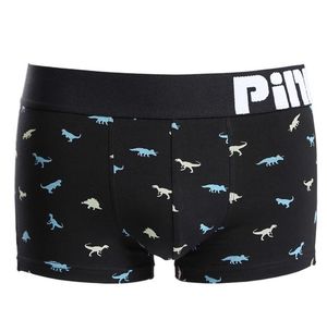 Фото - Черные боксеры с динозаврами Pink Hero - Men box