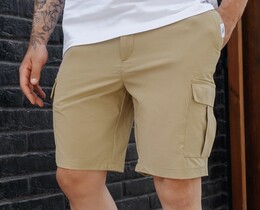 Фото - Базовые шорты бежевого цвета Staff cargo nek beige - Men box