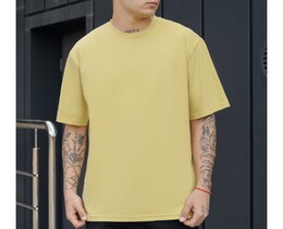 Фото - Світло-жовта футболка Staff light yellow oversize - Men box