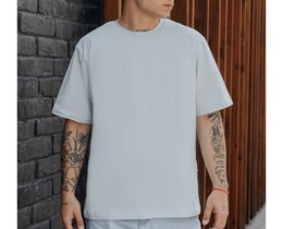 Фото - Світло-блакитна футболка Staff light blue oversize - Men box