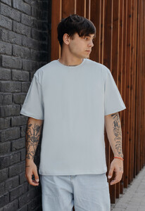 Фото - Світло-блакитна футболка Staff light blue oversize - Men box