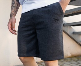 Фото - Чоловічі шорти кольору графіт Staff dje graphite logo - Men box