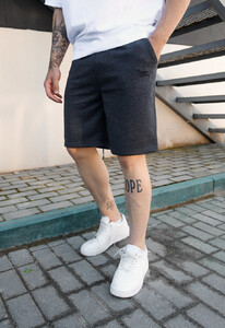 Фото - Чоловічі шорти кольору графіт Staff dje graphite logo - Men box