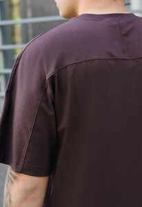 Фото - Однотонна коричнева футболка Staff reglan brown - Men box