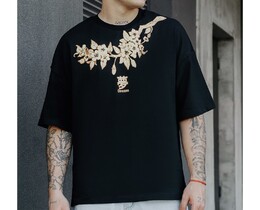 Фото - Футболка з рослинним принтом Staff dream oversize - Men box