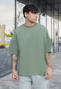 Фото - Оверсайз футболка зеленого цвета Staff green basic oversize - Men box