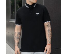 Фото - Мужское черное поло с вышивкой Staff black logo2 - Men box