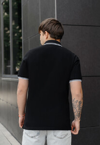 Фото - Мужское черное поло с вышивкой Staff black logo2 - Men box