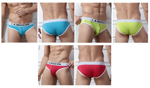 Фото - Мужские салатовые слипы Junao - Men box