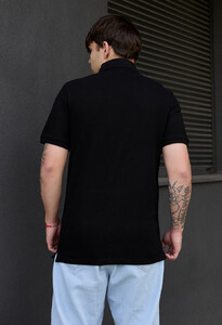 Фото - Чорне поло з білою вишивкою Staff black logo - Men box
