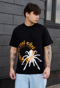 Фото - Чорна футболка із зображенням павука Staff spider - Men box