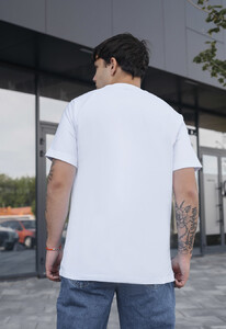 Фото - Базова біла футболка з лого Staff white logo - Men box