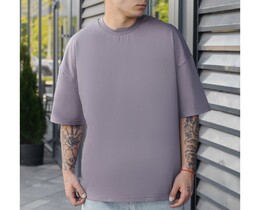 Фото - Темно-фіолетова футболка Staff dark viola basic oversize - Men box