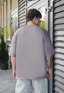 Фото - Темно-фіолетова футболка Staff dark viola basic oversize - Men box