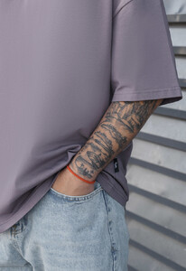 Фото - Темно-фіолетова футболка Staff dark viola basic oversize - Men box
