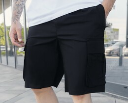 Фото - Однотонные шорты черного цвета Staff cargo soe - Men box