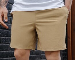 Фото - Коричневые однотонные шорты на лето Staff sko brown - Men box
