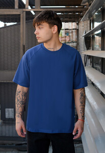 Фото - Однотонна чоловіча футболка Staff navy reglan - Men box