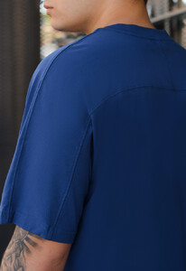 Фото - Однотонна чоловіча футболка Staff navy reglan - Men box