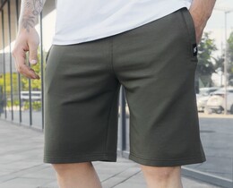 Фото - Летние однотонные шорты в цвете хаки Staff wh khaki - Men box