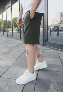 Фото - Летние однотонные шорты в цвете хаки Staff wh khaki - Men box