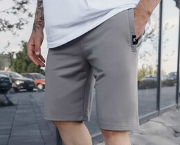 Фото - Светло-серые трикотажные шорты Staff wh light gray - Men box