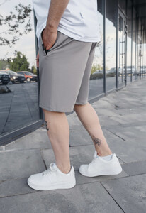 Фото - Світло-сірі трикотажні шорти Staff wh light gray - Men box