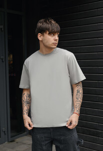 Фото - Повсякденна футболка у сірому кольорі Staff gray basic - Men box