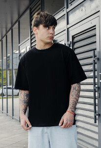 Фото - Всесезонна оверсайз футболка Staff black oversize - Men box
