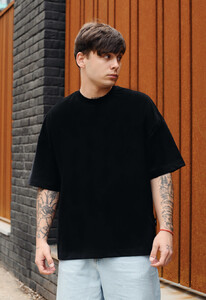 Фото - Черная оверсайз футболка Staff black basic2 oversize - Men box