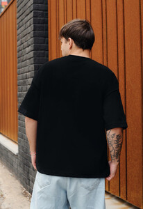 Фото - Черная оверсайз футболка Staff black basic2 oversize - Men box