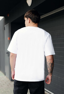 Фото - Біла оверсайз футболка Staff white basic2 oversize - Men box