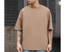Фото - Повсякденна футболка Staff brown basic oversize - Men box