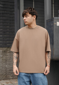 Фото - Повседневная футболка Staff brown basic oversize - Men box
